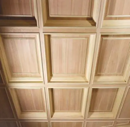 Soffitto a cassettoni in legno